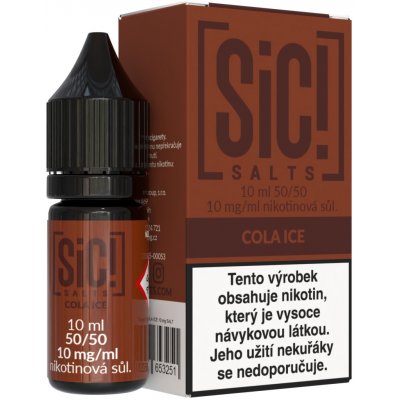 Sic!Salts Cola Ice 10 ml 10 mg – Zboží Mobilmania