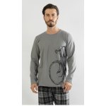 Velké kolo pyžamo dlouhé šedé – Zboží Dáma