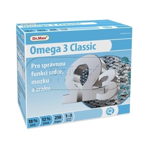 Doplněk stravy Dr.Max Omega 3 Classic kapslí 250