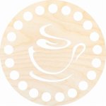 Dřevěný svět online Dřevěný podtácek nebo víko na košík - kruh typ 14 – Zboží Dáma