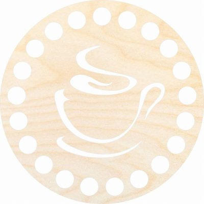 Dřevěný svět online Dřevěný podtácek nebo víko na košík - kruh typ 14 – Zboží Dáma