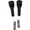 Nástavce řídítek Motorrad Burchard Glide Style 25,4mm, 150mm - černá - otvor na kabely