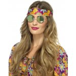 Smiffys.com Brýle - Hipís - modro - zelené – Zboží Dáma