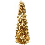 Zlatý lesklý vánoční strom Sparkling S – 14*14*60 cm - J-Line by Jolipa – Hledejceny.cz