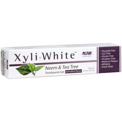 NOW Foods NOW SOLUTIONS XyliWhite Neem & Tea Tree 181 g – Hledejceny.cz