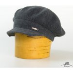 Pletený baret s kšiltem jednobarevný šedá – Hledejceny.cz