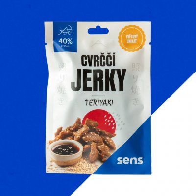 Sens Cvrččí Jerky Teriyaki 25 g – Zboží Dáma