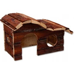 Small Animal Domek kaskada dřevěný s kůrou 26,1 ks 5 x 16 x 13,5 cm