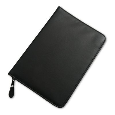 4K Trade Portfolio A5 - černé - umělá kůže - zip, kalkulačka - 93-A5ZR1