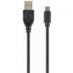 Gembird CC-USB2-AMmDM-6 MicroUSB oboustranný univerzální konektor, 1,8m, černý – Zboží Mobilmania