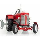 Traktor Zetor 50 Super červený na klíček kov 15cm v krabičce Kovap 1:25