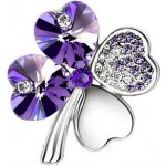 Gaira brož čtyřlístek 313001 stříbrno-fialový – Sleviste.cz