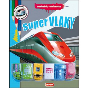 Super vlaky Omalovánky