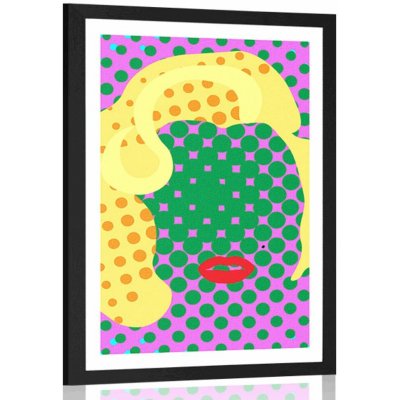 Plakát s paspartou Marilyn Monroe v pop art stylu - 20x30 white – Hledejceny.cz