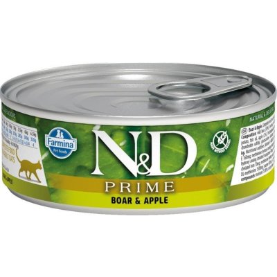 N&D CAT PRIME Adult Boar & Apple 70 g – Zbozi.Blesk.cz