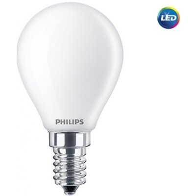 Philips LED žárovka E14CP P45 FR 4,3W 40W teplá bílá 2700K LED žárovka FILAMENT Classic E14 4,3W 2700K 230V P45 FR G P347205