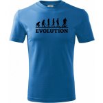 Evolution skialpy černý tisk dětské tričko Basic – Sleviste.cz