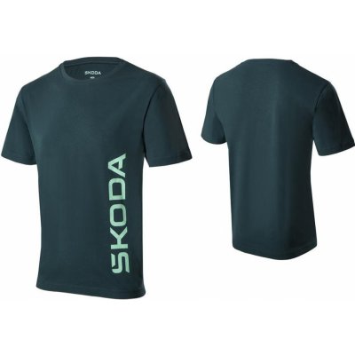 Pánské tričko ŠKODA original emerald 000084200EB549 – Zboží Dáma