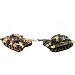 Teddies Tank Tanková bitva RC RTR 2ks 27MHZ a 40MHz maskáč 1:32 – Zboží Mobilmania