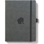 Dingbats A4+ Wildlife Grey Elephant Notebook Dotted – Zbozi.Blesk.cz