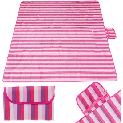 KIK KX4991 Pikniková deka 200x200 cm růžová – Zboží Dáma