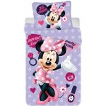 Textilomanie povlečení MINNIE HI THERE fialové 70x90 140x200 – Zboží Mobilmania