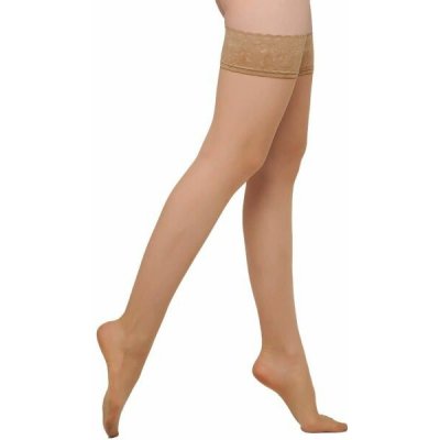 Giulia dámské jemné polyamidové elastické samodržící punčochy s krajkou 20 DEN DAINO – Zboží Dáma