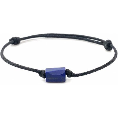 Lenka Výmolová náramek textilní šňůrka s Lapis Lazuli NAPK47 zlatnictvivymolovi.cz – Hledejceny.cz