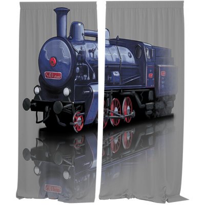 IMPAR Závěsy Parní lokomotiva (Rozměr : 140x250, Materiál: Interlock) – Hledejceny.cz