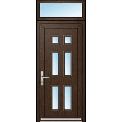OknaDvereNaMiru.cz Vchodové dveře 3D Ariel 2 + Nadsvětlík bílá 100 x 220 cm – Hledejceny.cz