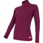 Sensor Double Face Merino Wool zip Lilla