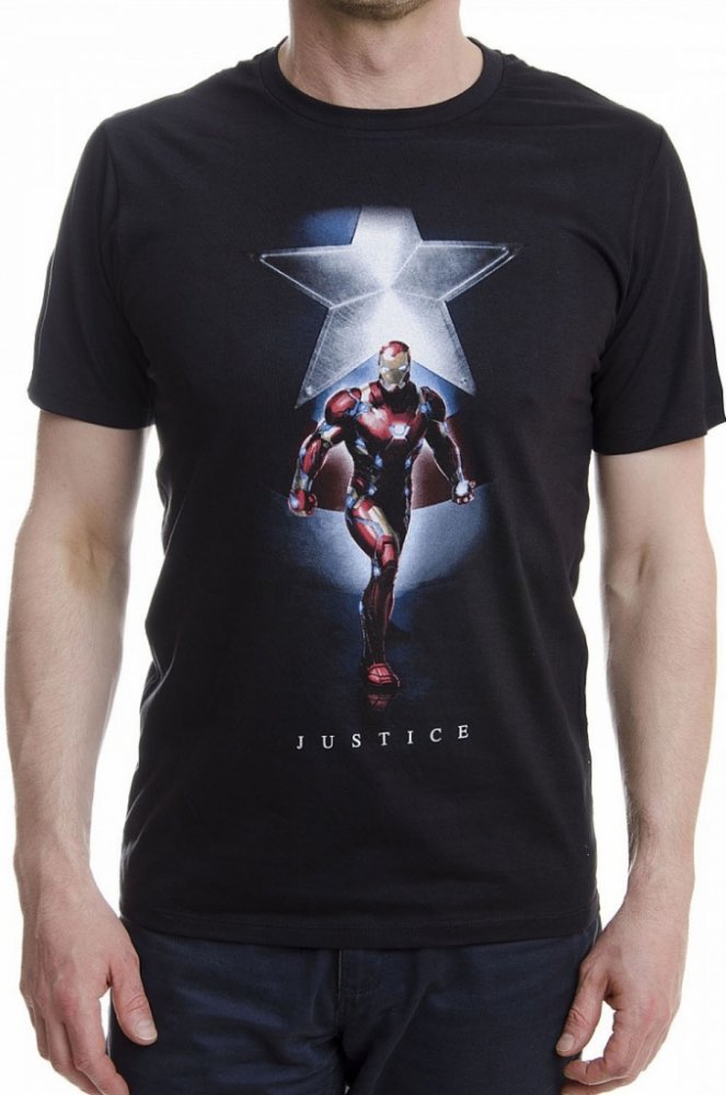 Captain America tričko Civil War Iron Man Posing | Srovnanicen.cz