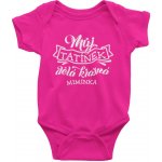 Dětské BODY Můj tatínek dělá krásná miminka potisk Bílá bodýčko RŮŽOVÉ – Hledejceny.cz