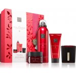 Rituals The Ritual Of Ayurveda sprchová pěna The Ritual Of Ayurveda 200 ml + tělový krém The Ritual Of Ayurveda 100 ml + tělový peeling The Ritual Of Ayurveda 125 g + vonná svíčka dárková sada – Zboží Dáma