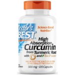 Doctor's Best High Absorption Curcumin C3 Complex + Bioperine 500 mg 120 kapslí – Hledejceny.cz