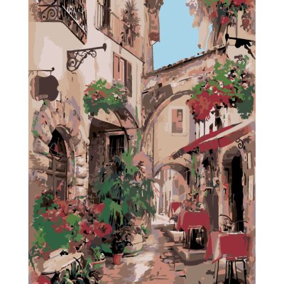 ZUTY Malování podle čísel ITALSKÁ ULIČKA 40 x 50 cm – Zboží Dáma