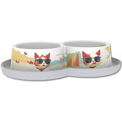 Moderna Duo Miska Trendy Indy&Louise 2 x 0,35 l – Zboží Dáma