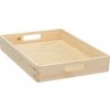 Úložný box ZELLER Dřevěný podnos pro přechovávání, 40 x 30 x 7 cm