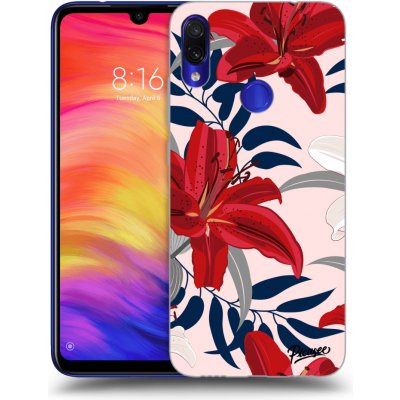 Pouzdro Picasee silikonové Xiaomi Redmi Note 7 - Red Lily čiré – Zbozi.Blesk.cz