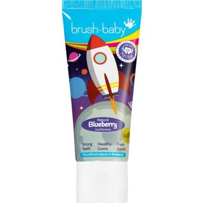 Brush Baby Rocket dětská zubní pasta borůvka 50 ml