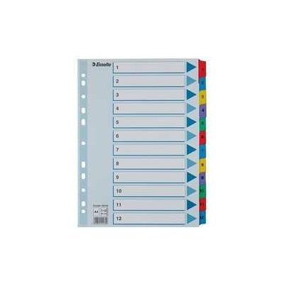 Zesílené kartonové rejstříky Esselte Mylar, A4, Mix barev – Hledejceny.cz