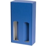 Dárková krabice na víno 175x350x85 mm, 2 x 0,75 l, modrá – Zbozi.Blesk.cz