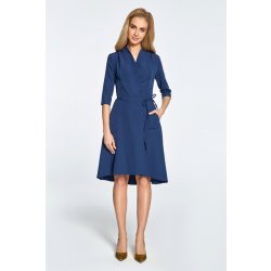 Style zavinovací šaty S099 modrá