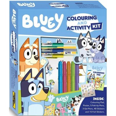 Sada s omalovánkami a samolepkami Bluey – Zboží Dáma