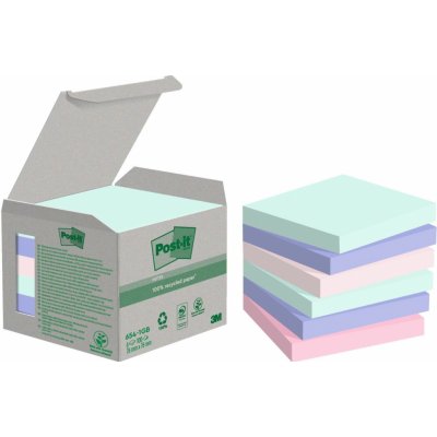 Bloček samolepící 3M Post-it Nature, 76x76 mm, mix barev, 6x100 lístků – Hledejceny.cz