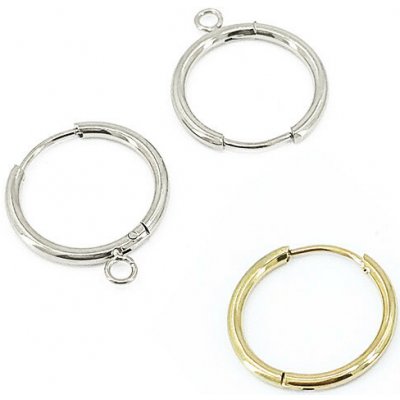 Ocelové Kroužkové 15mm náušnice - 1Ks - Ne / Nerez SL / 1Ks – Hledejceny.cz