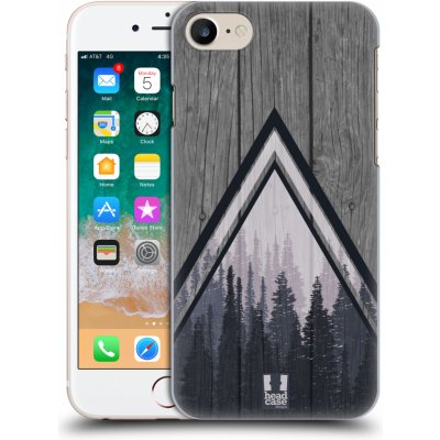 Pouzdro Head Case Apple iPhone SE 2022 / SE 2020 Dřevo a temný les
