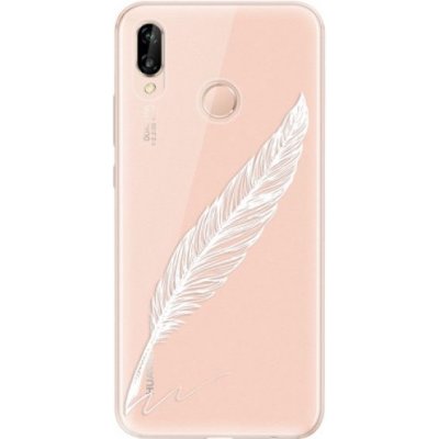 iSaprio Writing By Feather Huawei P20 Lite bílé – Zboží Mobilmania