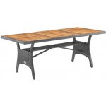 Deuba Ratanový stůl Takeo 190 x 90 x 75 cm akát – Sleviste.cz