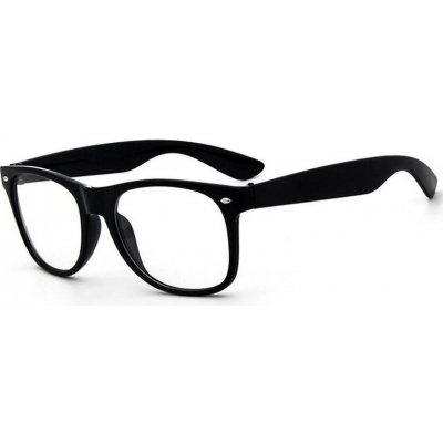 NERD Nedioptrické brýle wayfarer černé Wayfarer style NERD-001 – Zboží Dáma